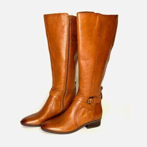 Naturalizer Women's Rena Knee High Riding Boots Size 5.5 in Cider Leather